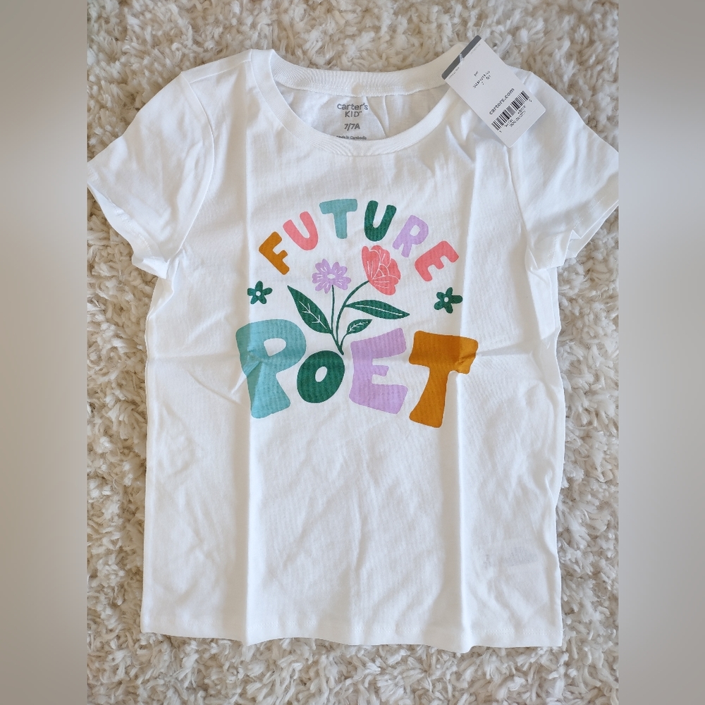 Girls short sleeve graphic T-shirt Carter's size 7